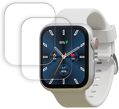 MUTAALI Tempered Glass Guard for Maxima Max Pro Regal 1.7 inch smart watch(Pack of 2)