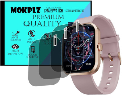 MOKPLZ Screen Guard for FIRE BOLTT PIONEER SMARTWATCH(Pack of 3)