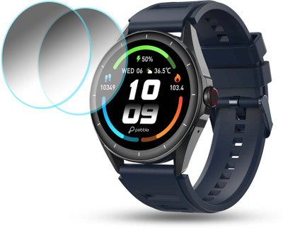 TWUAOP Screen Guard for PEBBLE COSMOS VALOR SMARTWATCH(Pack of 2)