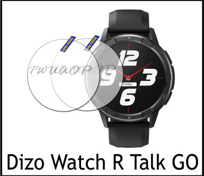 TWUAOP Screen Guard for DIZO WATCH R TALK GO(Pack of 2)
