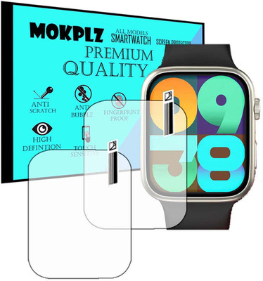 MOKPLZ Screen Guard for PEBBLE COSMOS HUES SMARTWATCH(Pack of 2)