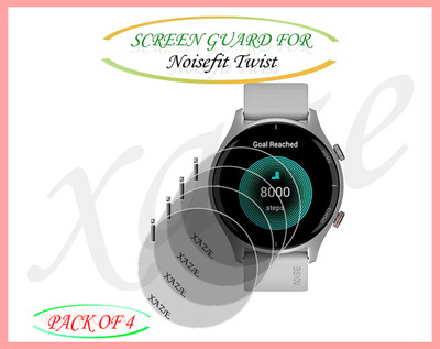 XAZE Screen Guard for Noisefit Twist Smartwatch(Pack of 4)