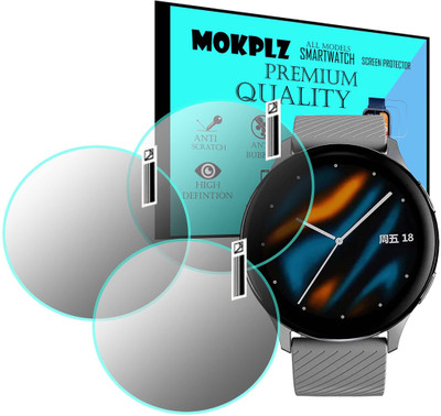 MOKPLZ Screen Guard for NOISEFIT VORTEX SMARTWATCH(Pack of 3)