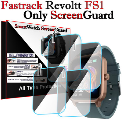 HIDEOUS Screen Guard for Fastrack Revoltt FS1(Pack of 4)