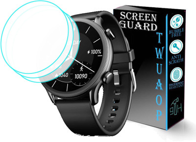 TWUAOP Screen Guard for BOAT FLASH PLUS SMARTWATCH(Pack of 3)