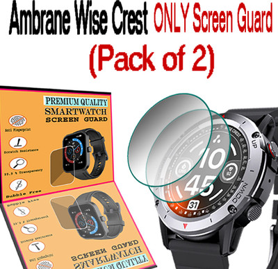 HIDEOUS Screen Guard for Ambrane Wise Crest(Pack of 2)