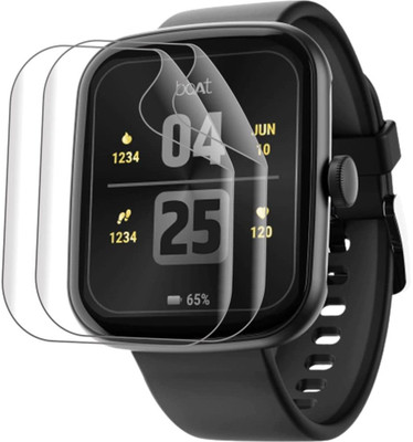 CUBES Screen Guard for BoAt Wave Style Smart watch | 1.69 Inches | Soft and Flexible | Touch Sensitive | Unbreakable | Ultra Thin| Edge To Edge TPU Film ( Not Tempered Glass )(Pack of 2)