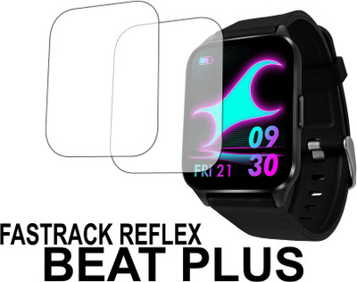 TWUAOP Screen Guard for FASTRACK REFLEX BEAT PLUS(Pack of 2)