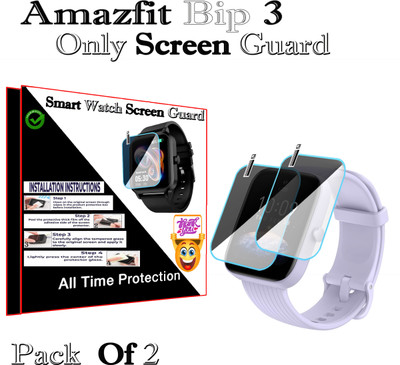 HIDEOUS Screen Guard for Amazfit Bip 3(Pack of 2)