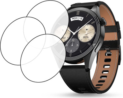 TWUAOP Screen Guard for PEBBLE CARBON SMARTWATCH(Pack of 3)