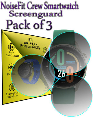 daffin Edge To Edge Screen Guard for NoiseFit Crew(Pack of 3)