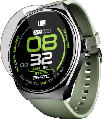 CUBES Screen Guard for boAt Lunar Seek, 1.39 inch HD Display Smartwatch | Crack proof | Touch Sensitive | Unbreakable | Ultra Thin | Edge To Edge TPU Film(Pack of 2)