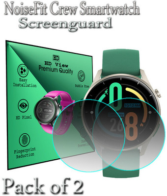 daffin Edge To Edge Screen Guard for NoiseFit Crew(Pack of 2)