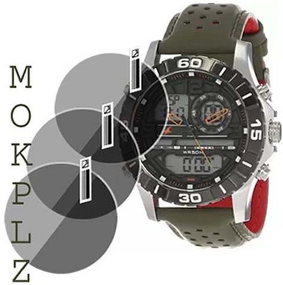 MOKPLZ Screen Guard for FASTRACK ANALOG DIGITAL BLACK DIAL(Pack of 3)
