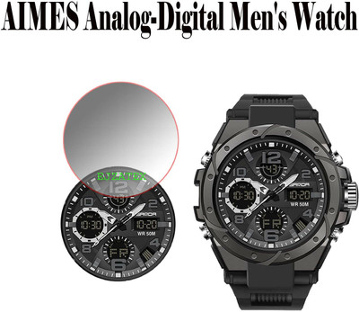ejzatex Screen Guard for AIMES Analog Digital Mens Watch(Pack of 1)