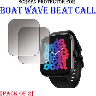 ejzatex Screen Guard for BOAT WAVE BEAT CALL SMARTWATCH(Pack of 2)