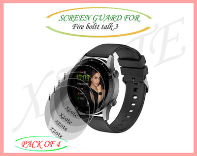 XAZE Screen Guard for Fire boltt talk 3 Smartwatch(Pack of 4)