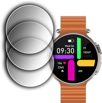 ejzatex Screen Guard for FIRE BOLTT ASTEROID SMARTWATCH, SCREEN GUARD(Pack of 2)
