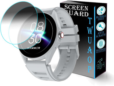 TWUAOP Screen Guard for HAMMER CYCLONE SMARTWATCH(Pack of 2)