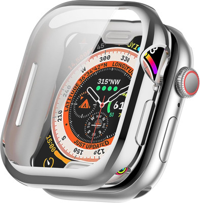 KAZUKI Screen Guard for Apple Watch Series 10 42mm All-inclusive Plating TPU Watch Case(Silver)(Pack of 1)