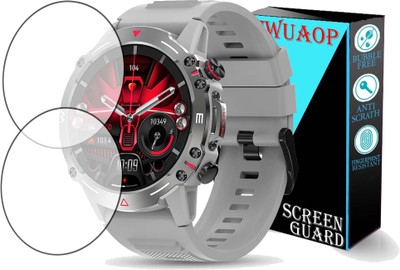 TWUAOP Screen Guard for PEBBLE COSMOS QUEST SMARTWATCH(Pack of 2)