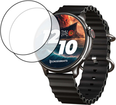 TWUAOP Screen Guard for CROSSBEATS AURA SMARTWATCH(Pack of 2)