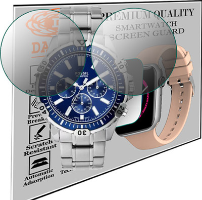 daffin Screen Guard for FOSSIL FS5623 GARRETT ANALOG WATCH FOR MEN(Pack of 2)