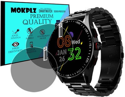 MOKPLZ Screen Guard for FIRE BOLTT INVINCIBLE PLUS SMARTWATCH(Pack of 2)