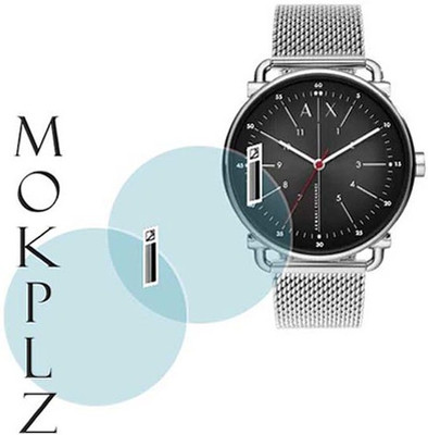 MOKPLZ Screen Guard for ARMANI EXCHANGE ROUND ANALOG BLACK WATCH(Pack of 2)