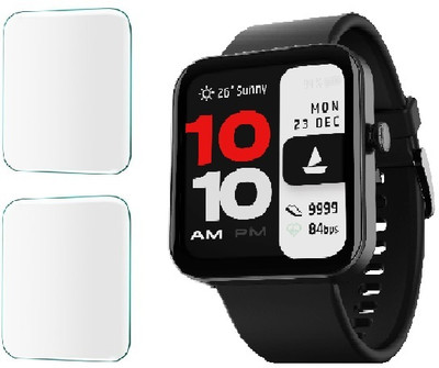 CUBES Screen Guard for BoAt Wave Stride Voice, | 1.83 Inch | Soft and Flexible | Touch Sensitive | Unbreakable | Ultra Thin | Edge To Edge TPU Film ( Not Tempered Glass )(Pack of 2)
