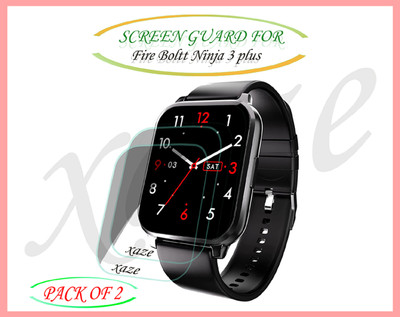 XAZE Screen Guard for Fire-Boltt Ninja 3 Plus Smartwatch(Pack of 2)