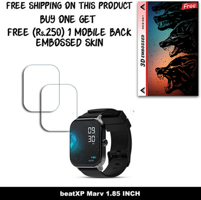 ARBAN Screen Guard for beatXP Marv 1.85 INCH (FREE 250 RUPEES 1 3D EMBOSSED SKIN FOR MOBILE BACK W2S061)(Pack of 2)