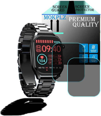 MOKPLZ Screen Guard for PEBBLE COSMOS VOGUE SMARTWATCH(Pack of 2)