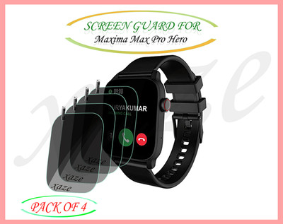 XAZE Screen Guard for Maxima Max Pro Hero Smartwatch(Pack of 4)