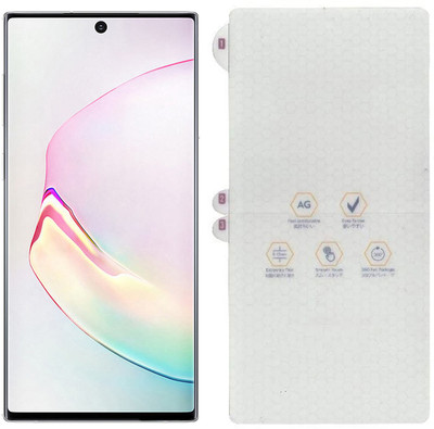 ONCRAVES Screen Guard for Samsung Galaxy Note 10 | Front Glossy Unbreakable Membrane(Pack of 1)