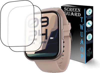 TWUAOP Screen Guard for BOAT WAVE NEO PLUS SMARTWATCH(Pack of 2)