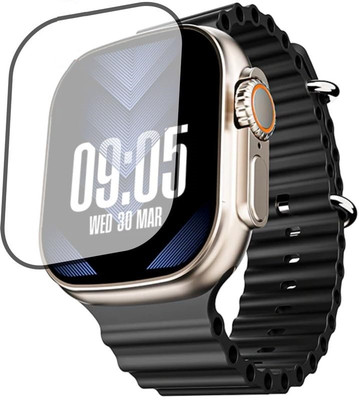 CUBES Screen Guard for boAt Wave Elevate, 1.96 inch HD Display Smartwatch | Crack proof | Touch Sensitive | Unbreakable | Ultra Thin | Edge To Edge TPU Film(Pack of 2)