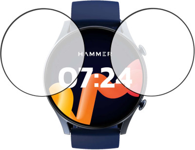 TWUAOP Screen Guard for HAMMER GLIDE SMARTWATCH(Pack of 2)