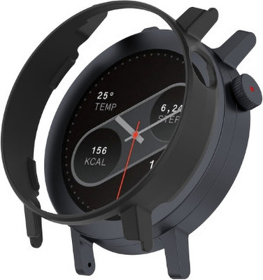 KAZUKI Screen Guard for CMF Watch Pro 2 Half Package Hollow PC Watch Protective Case(Black)(Pack of 1)