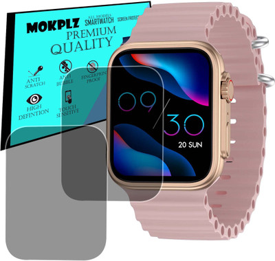 MOKPLZ Screen Guard for FIRE BOLTT EDGE SMARTWATCH(Pack of 2)