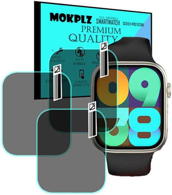 MOKPLZ Screen Guard for PEBBLE COSMOS HUES SMARTWATCH(Pack of 3)