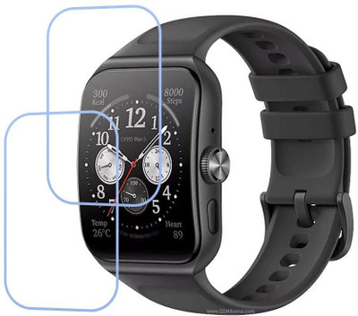 CUBES Edge To Edge Screen Guard for Oppo Watch 5, 1.9 Inches | Soft and Flexible | Touch Sensitive | Unbreakable | Ultra Thin TPU Film (Not a Glass Tempered)(Pack of 2)