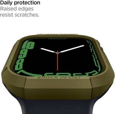 Khaan Saar Screen Guard for Green Bumper Case Apple Watch Series 8 / 7 (45mm) | SE2 / 6 / SE / 5 / 4 (44mm)(Pack of 1)