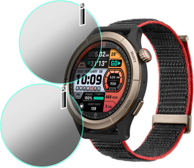 MOKPLZ Screen Guard for AMAZFIT CHEETAH PRO SMARTWATCH(Pack of 2)