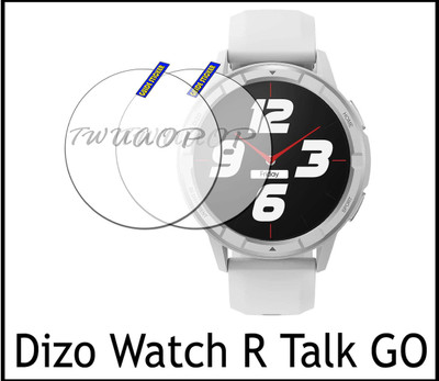 TWUAOP Screen Guard for DIZO WATCH R TALK GO(Pack of 2)