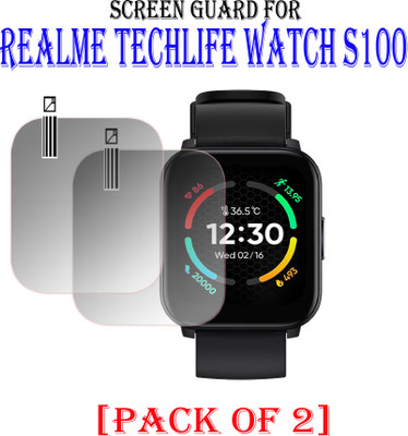 EJZATEX Screen Guard for REALME TECHLIFE WATCH S100(Pack of 2)