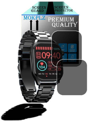 MOKPLZ Screen Guard for PEBBLE COSMOS VOGUE SMARTWATCH(Pack of 2)