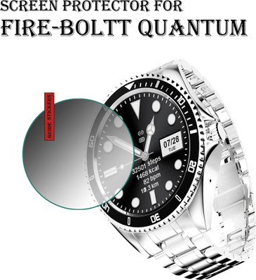 ejzatex Edge To Edge Screen Guard for FIRE BOLTT QUANTUM SMARTWATCH(Pack of 1)