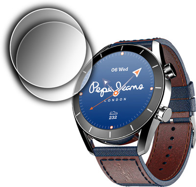 ejzatex Screen Guard for PEBBLE X PEPE JEANS SMARTWATCH, SCREEN GUARD(Pack of 2)