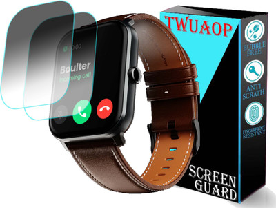 TWUAOP Screen Guard for BOULT DIVE PLUS SMARTWATCH(Pack of 2)